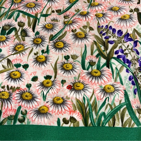 Gucci Silk Floral Print Large Scarf - Picture 6 of 12